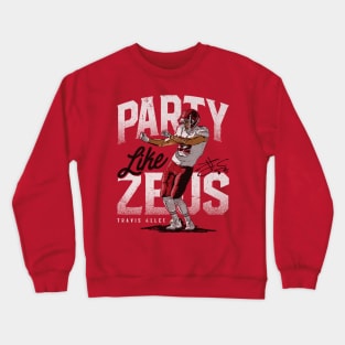 Travis Kelce Kansas City Zeus Party Crewneck Sweatshirt